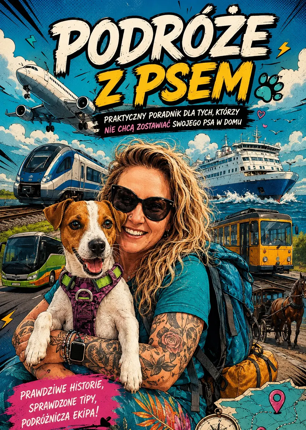 Okładka e-booka Podróże z psem
